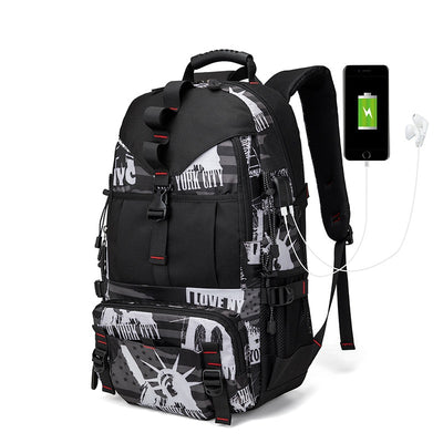 Mochila de Senderismo Impermeable Oxford - Resistente y Versátil - Image 14