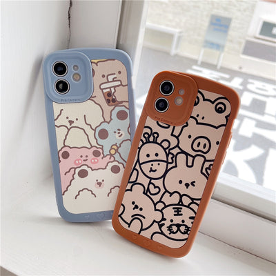 Funda para Teléfono con Diseño de Animales Doodle a Pantalla Completa - Image 4