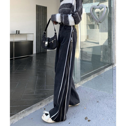 Pantalones Anchos Estilizantes de Pierna Recta - Image 3
