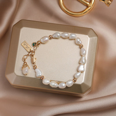 Pulsera de Perla Zircón Natural - Joyería de Lujo Moda Inspo - Image 9