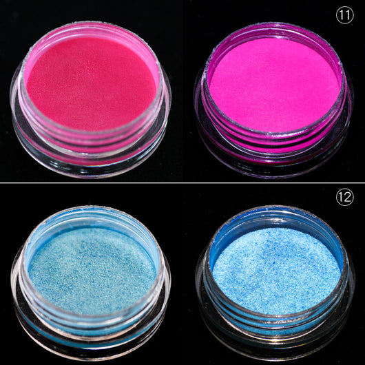 Polvo Espejo Mágico Luminoso 12 Colores - Efecto Fluorescente para Uñas - Image 16