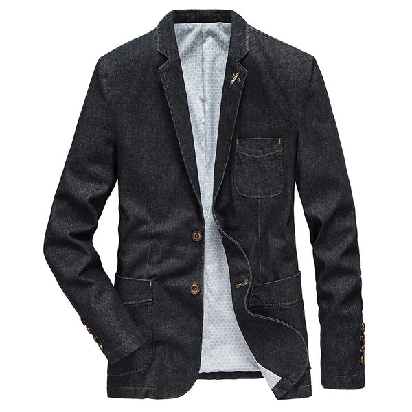 Chaqueta Denim Slim Fit Ejecutiva para Primavera y Otoño