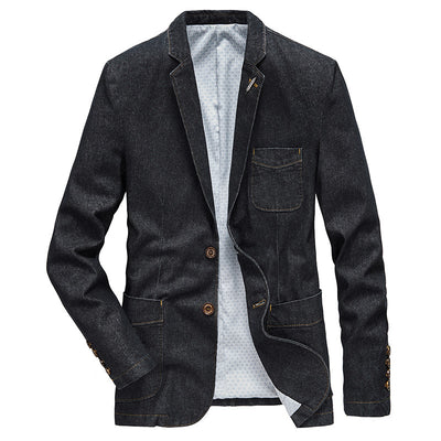 Chaqueta Denim Slim Fit Ejecutiva para Primavera y Otoño