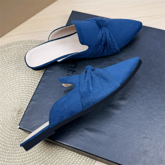 Pantuflas Puntiagudas Estilo Coreano con Moño - Cómodas y Elegantes - Image 10