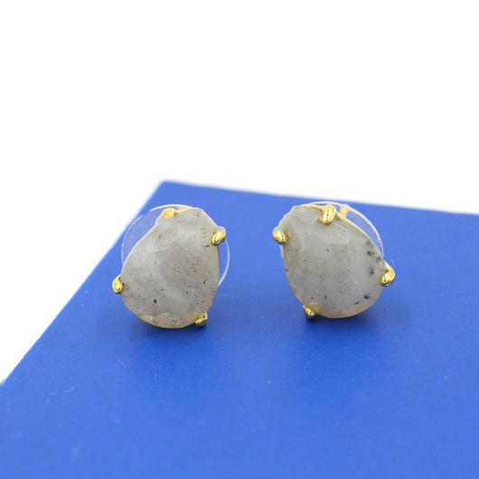 Aretes de Cristal Facetado con Gota - Elegancia Minimalista para Mujer - Image 5