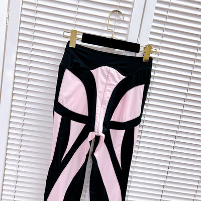 Leggings Deportivos con Malla y Costuras Decorativas para Mujer - Image 19