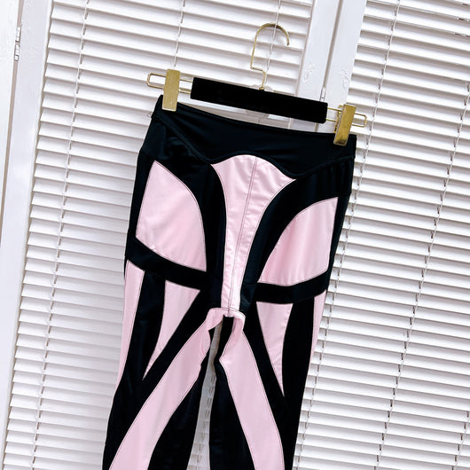 Leggings Deportivos con Malla y Costuras Decorativas para Mujer - Image 19