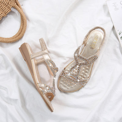 Sandalias Bohemias con Cuña y Strass para Mujer - Image 6