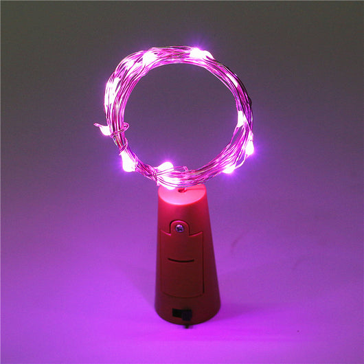 Guirnalda de Luces LED con Corcho de Vino - 2 Metros, 20 Luces Multicolor - Image 3