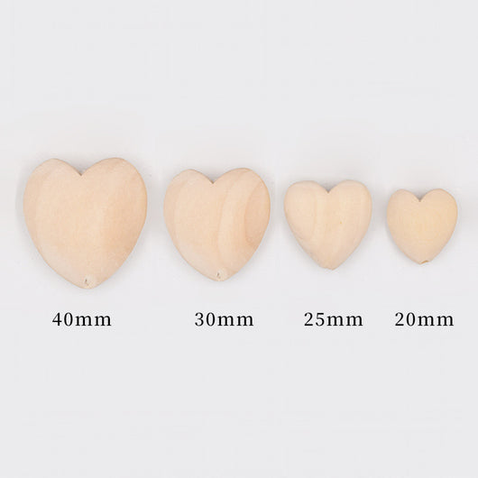 Accesorios DIY Corazones de Madera 20-40MM - Image 5
