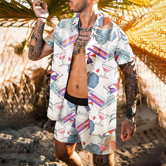 Camisa Playera Suelta Retro para Hombre - Estilo Personalizado de Playa - Image 7