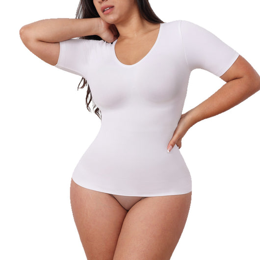 Corset Reductor con Manga Corta - Ajuste Abdominal para Mujer - Image 5