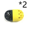 2 Piezas Negro Amarillo
