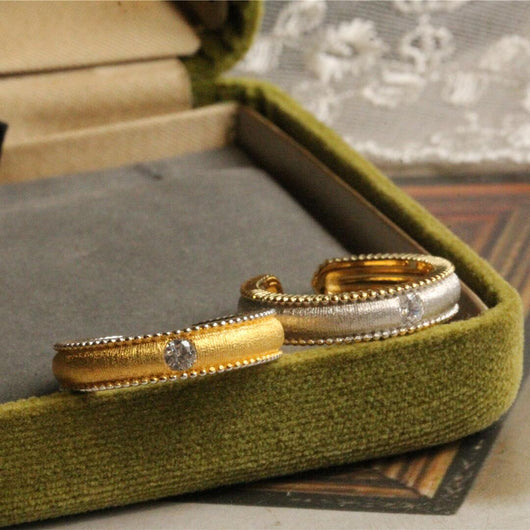Anillo de Plata 925 Bañado en Oro con Acabado Satinado - Image 7