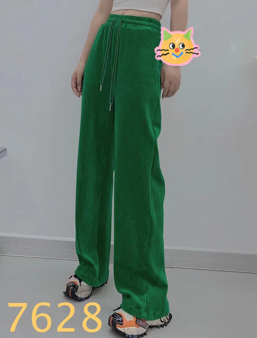 Pantalones de Pana Cintura Alta Recta Gruesos - Image 10