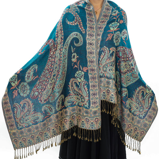 Poncho Bohemio Étnico Jacquard - Estilo Retro Nacional - Image 8