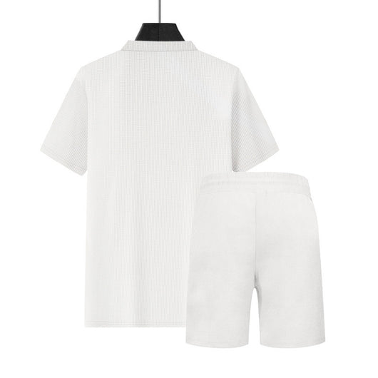 Conjunto Casual de Polo Holgado y Shorts para Hombre - Image 18