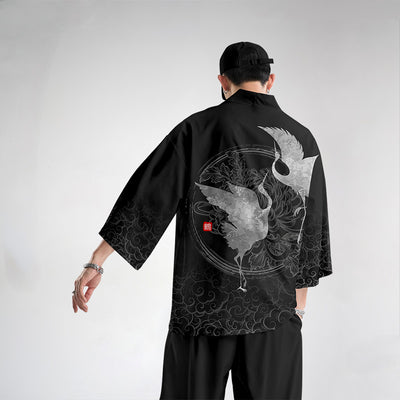 Kimono de Protección Solar Estilo Tradicional - Cardigan de Tres Cuartos - Image 5