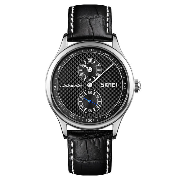 Reloj Empresarial Esqueleto Blanco con Segundero Independiente