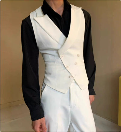 Traje Completo Milano Negro - Saco, Chaleco y Pantalón - Image 7