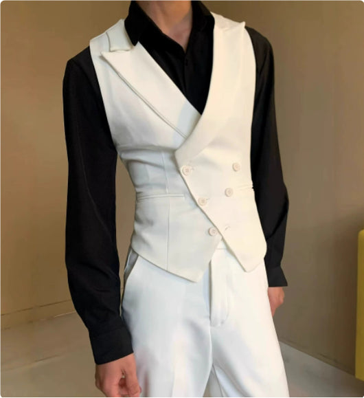 Traje Completo Milano Negro - Saco, Chaleco y Pantalón - Image 7