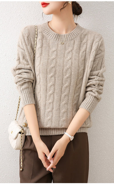 Suéter de Cachemira Holgado Oversized - Tejido Premium - Image 12