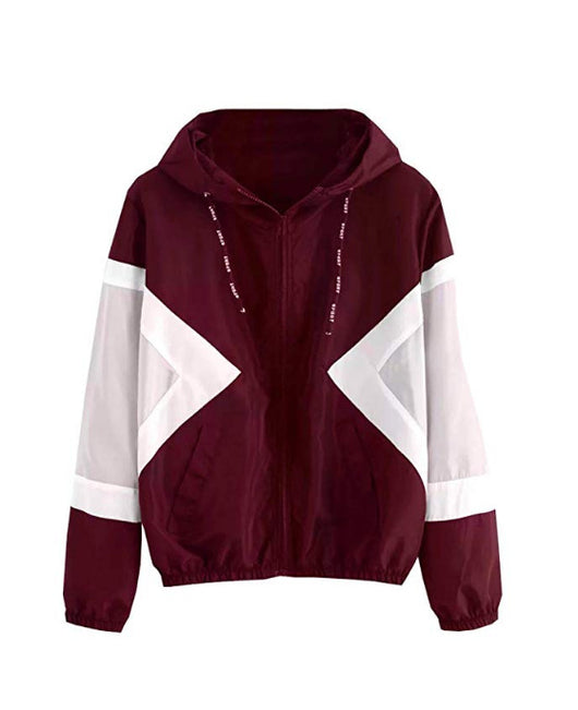 Chamarra Deportiva Mujer con Bloque de Colores y Cintura Elástica - Image 8