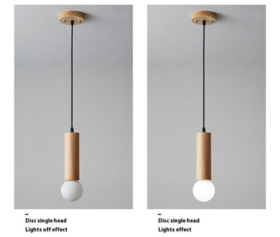 Lámpara Colgante de Madera para Restaurante - Diseño Moderno Minimalista - Image 21