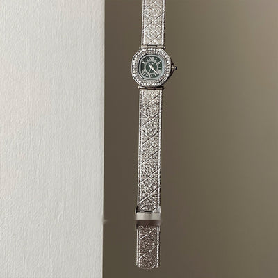 Reloj de Cuarzo Retro Lujo Minimalista con Cristales Brillantes - Image 3