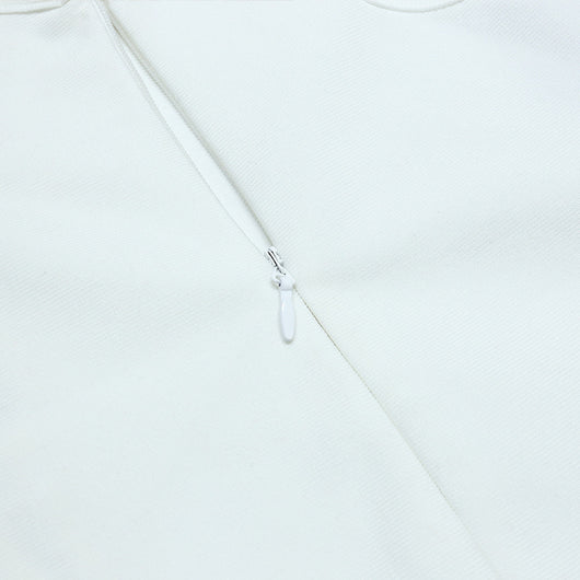 Vestido de Noche Blanco con Escote V Profundo para Verano - Image 16