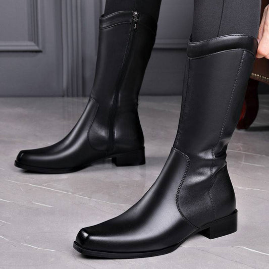 Botas Ejecutivas de Cuero con Punta Afilada para Hombre