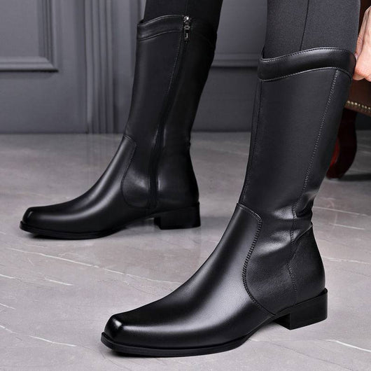 Botas Ejecutivas de Cuero con Punta Afilada para Hombre