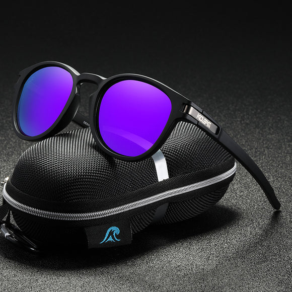 Gafas de Sol Polarizadas Redondas Estampado Leopardo