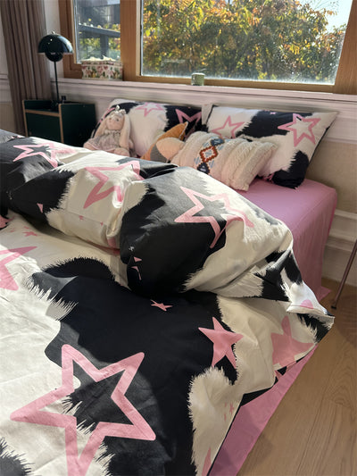 Juego de Cama de Algodón Puro con Diseño Minimalista Estrella de Cinco Puntas - Image 7