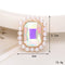 Jeans Button Hole Shoes Diy Accessories Bright Crystal Classic Estilo Ornament Accessories Upper Pearl Flower C493 Transparente