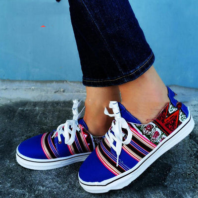 Zapatos Planos Casuales Estilo Étnico Europeo y Americano