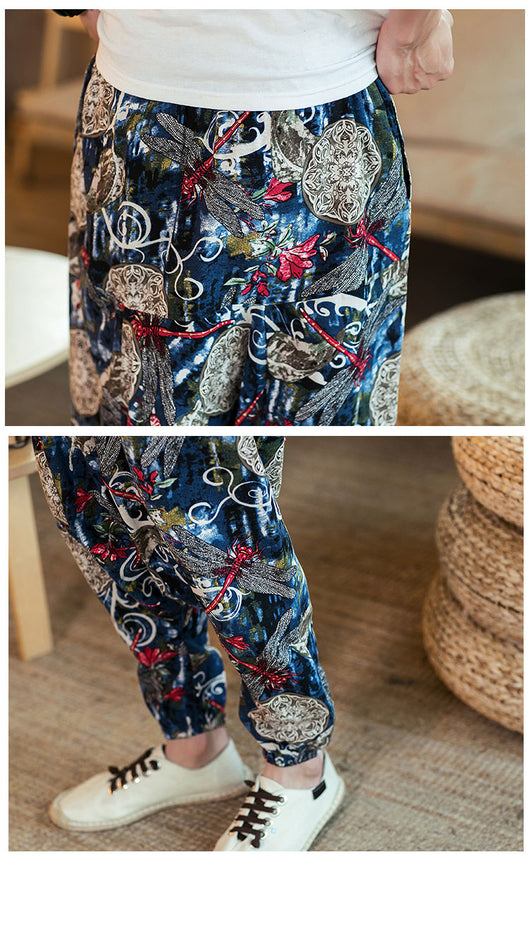 Pantalones de Lino Sueltos Estilo Hip-Hop Casual para Hombre - Image 17