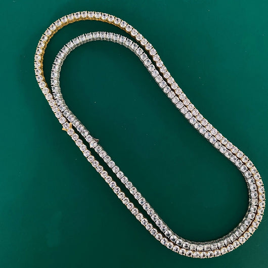 Cadena Hip-hop para Hombre con Diamantes en Fila Simple - Image 2