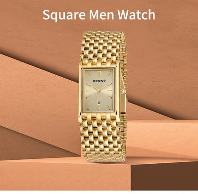 Reloj de Cuarzo Dorado Ultrafino para Pareja - Acero Inoxidable Resistente al Agua - Image 18