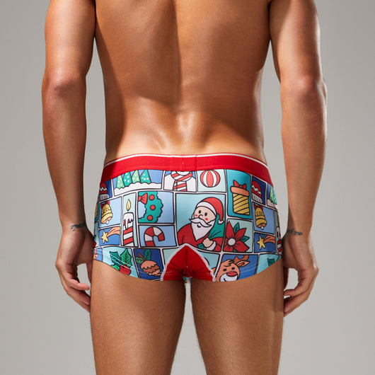 Calzoncillos Hombre Navidad Estampado Cintura Media Slim Fit - Image 15