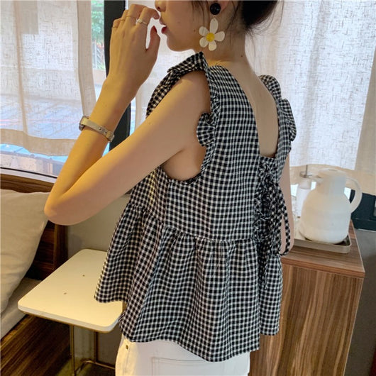 Chaleco Cuadrillé Diseño Exclusivo para Mujer - Estilo Minimalista - Image 11