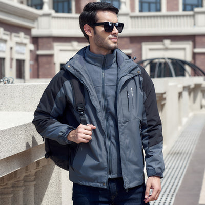 Conjunto de Chaqueta Impermeable para Parejas Talla Grande - Image 5