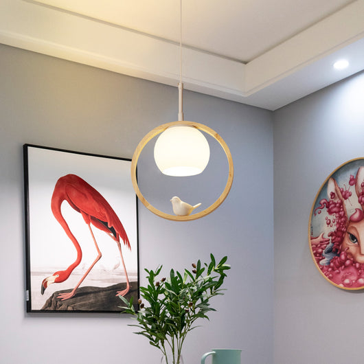 Lámpara Colgante Nórdica de Madera Maciza - Diseño Moderno para Escaleras - Image 4
