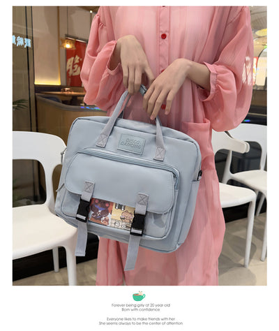 Mochila Tote Ligera Estilo Cute para Adolescentes y Estudiantes Universitarios - Image 28