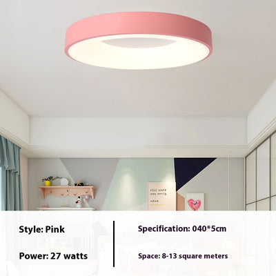 Lámpara de Techo LED Minimalista Redonda Macaron con Protección Ocular - Image 16