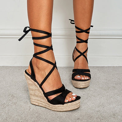 Sandalias Deportivas con Plataforma Elevadora y Tiras Ajustables