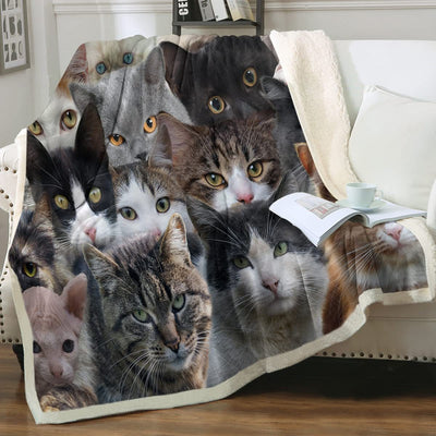 Manta Sherpa para Niños con Estampado de Animales - Doble Capa - Image 21