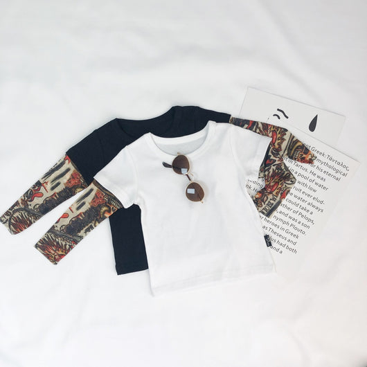 Playera de Manga Larga para Niño con Tatuaje Floral en Brazo - Image 8