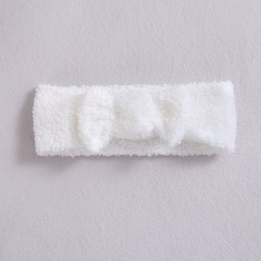 Diadema Elástica para Bebé con Moño - Fleece Suave - Image 7