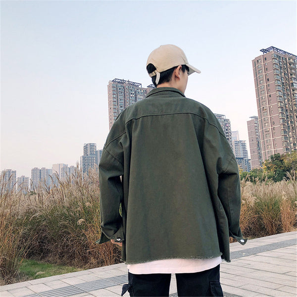 Chaqueta Casual Oversized Estilo Coreano Hong Kong